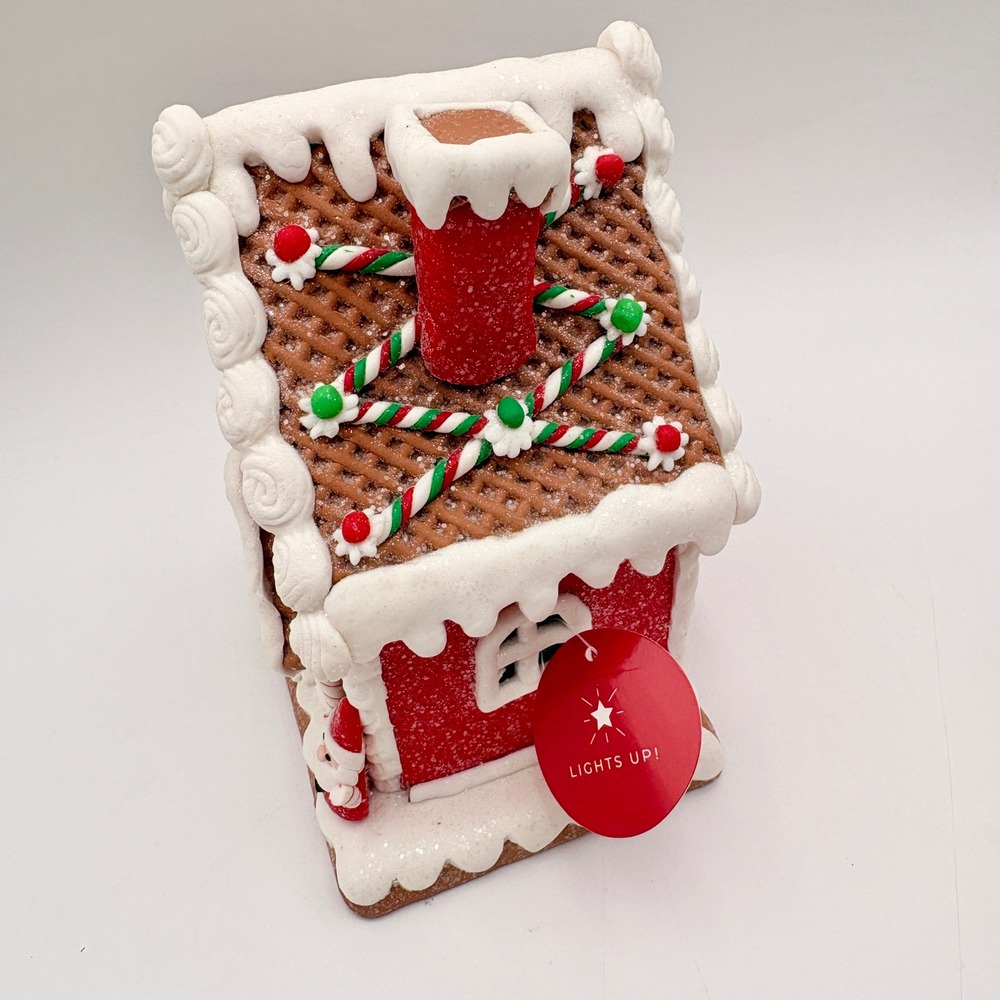 Light Up Gingerbread House Christmas Holiday Home Decor Tabletop Decoration - Picture 3 of 6